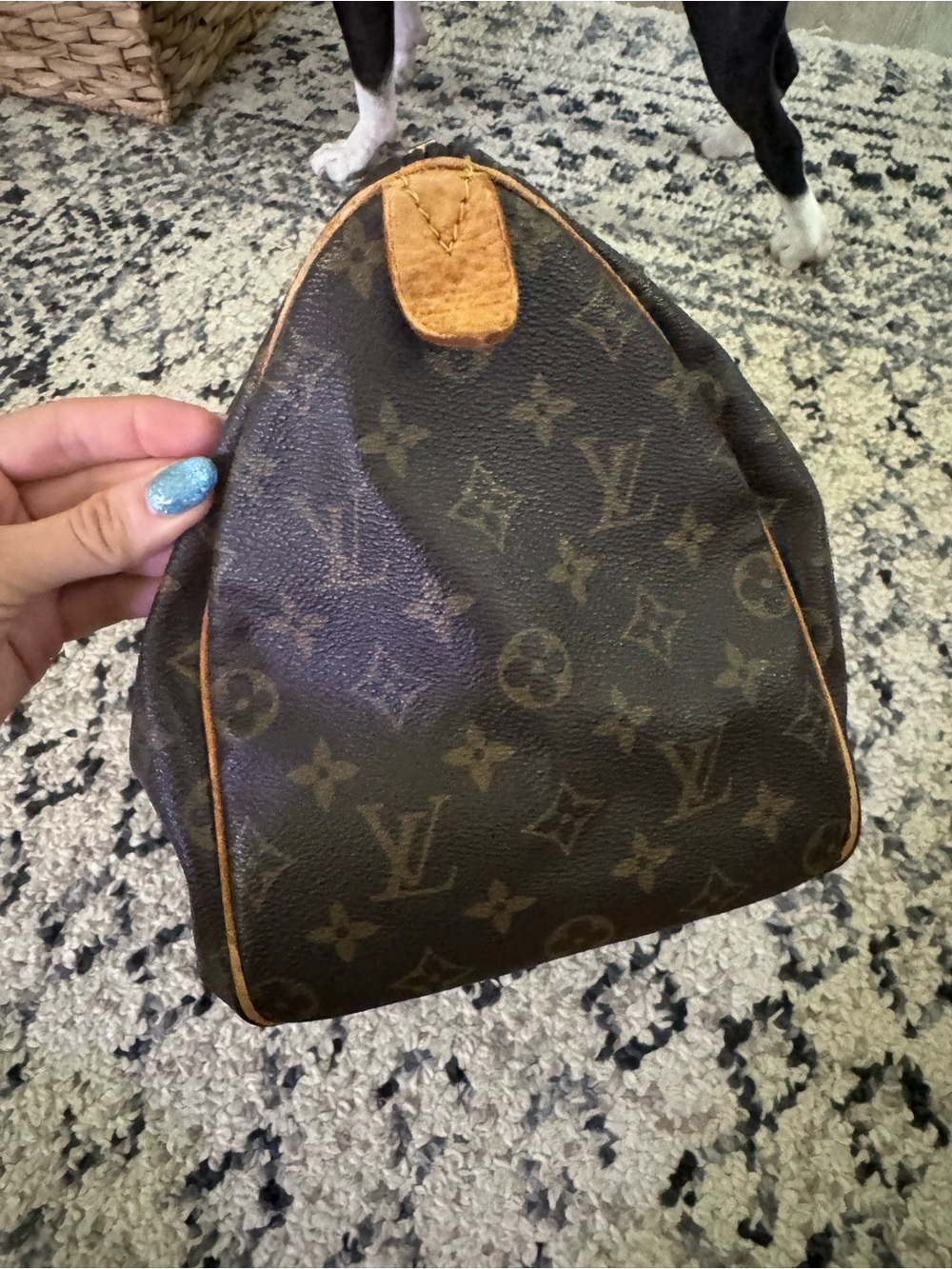 Louis Vuitton Monogram Speedy Top 30 Handle Bag - Brown/Gold/Tan - Picture 4 of 14